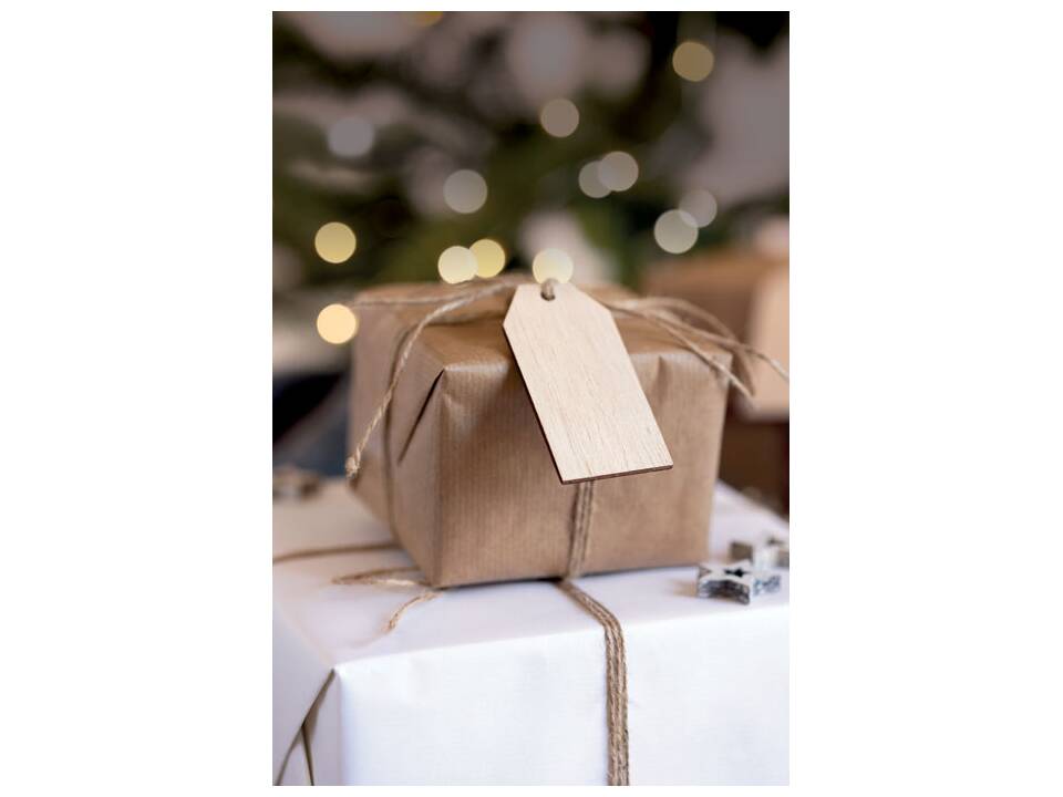 Set of 6 wooden gift tags 5