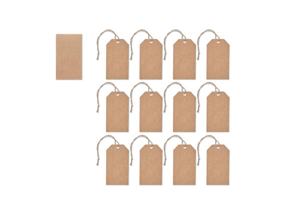 Set of 12 kraft paper gift tags 4