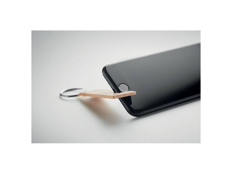 Bamboo stand and key ring 2