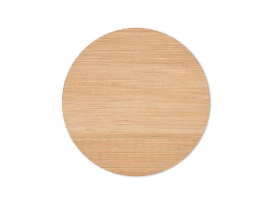Bamboo round coaster 3