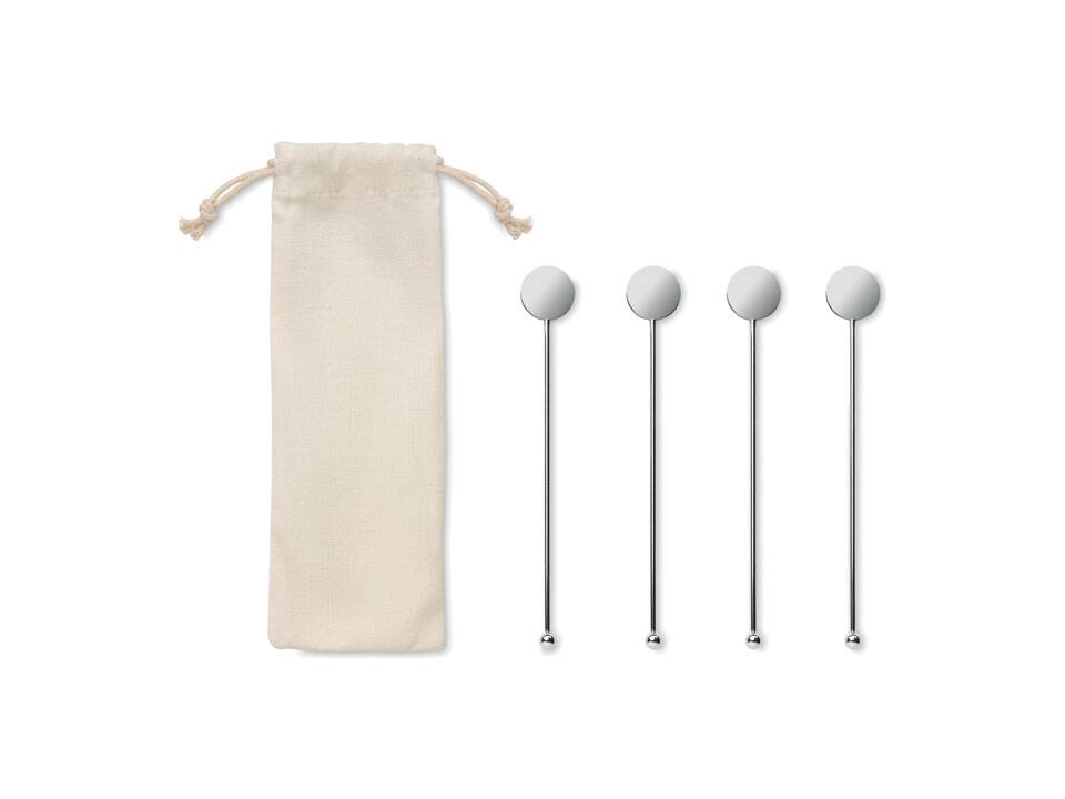 Stainless steel stirrers set 1