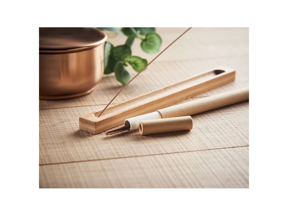 Incense set in bamboo 5