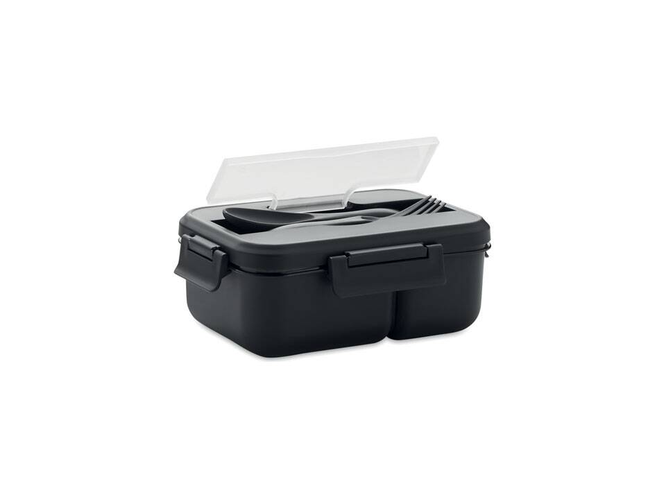 Lunch box with cutlery in PP 1