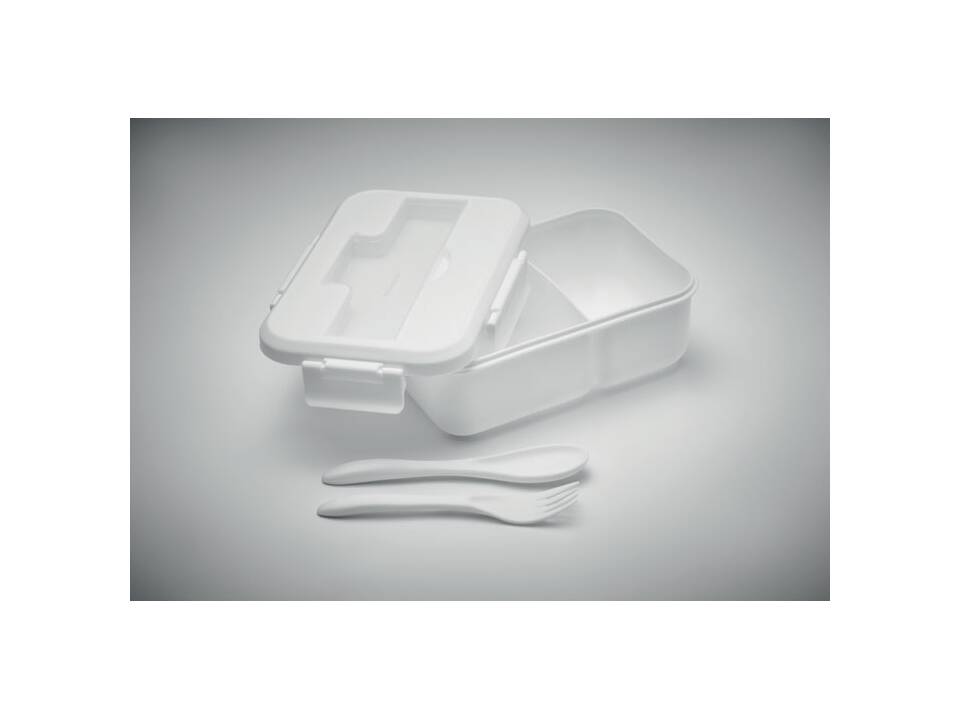Lunch box with cutlery in PP 6