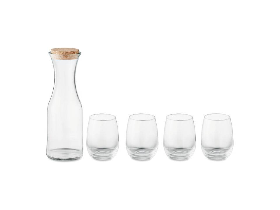 Set of recycled glass drink 5