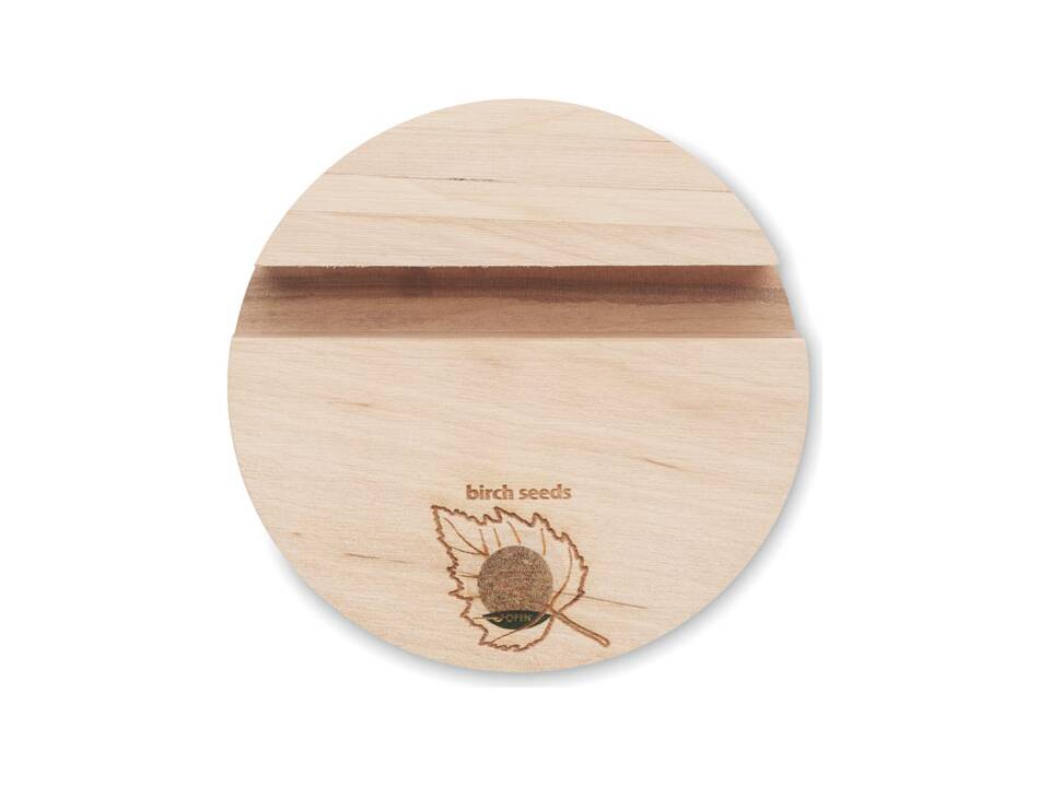 Birch Wood phone stand 3