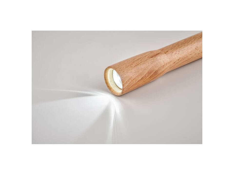 Wooden torch with COB light 1