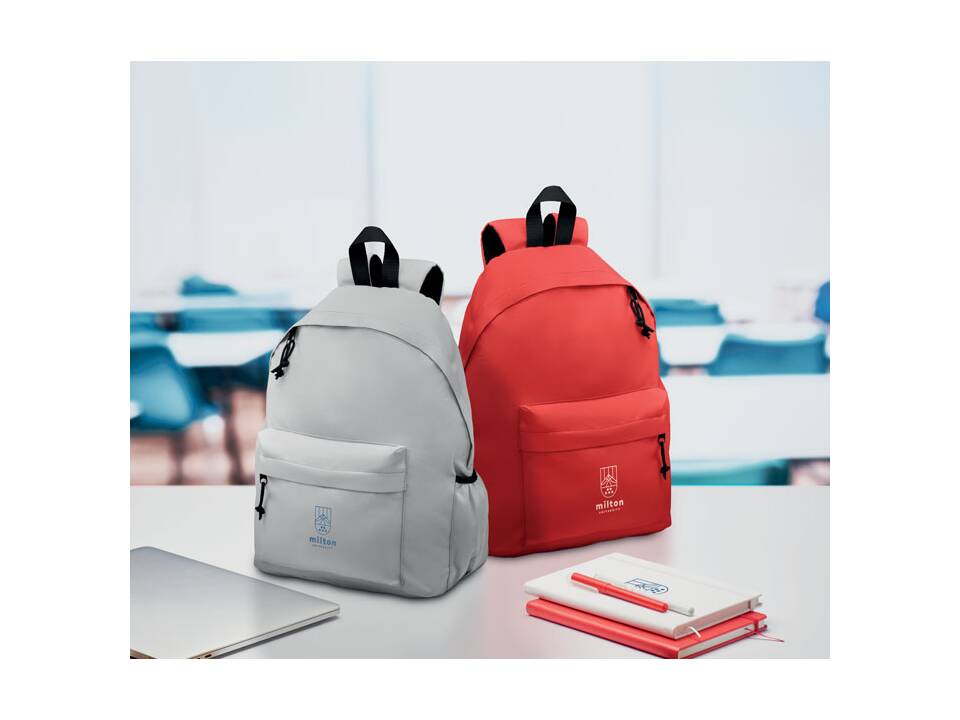 600D RPET polyester backpack 15