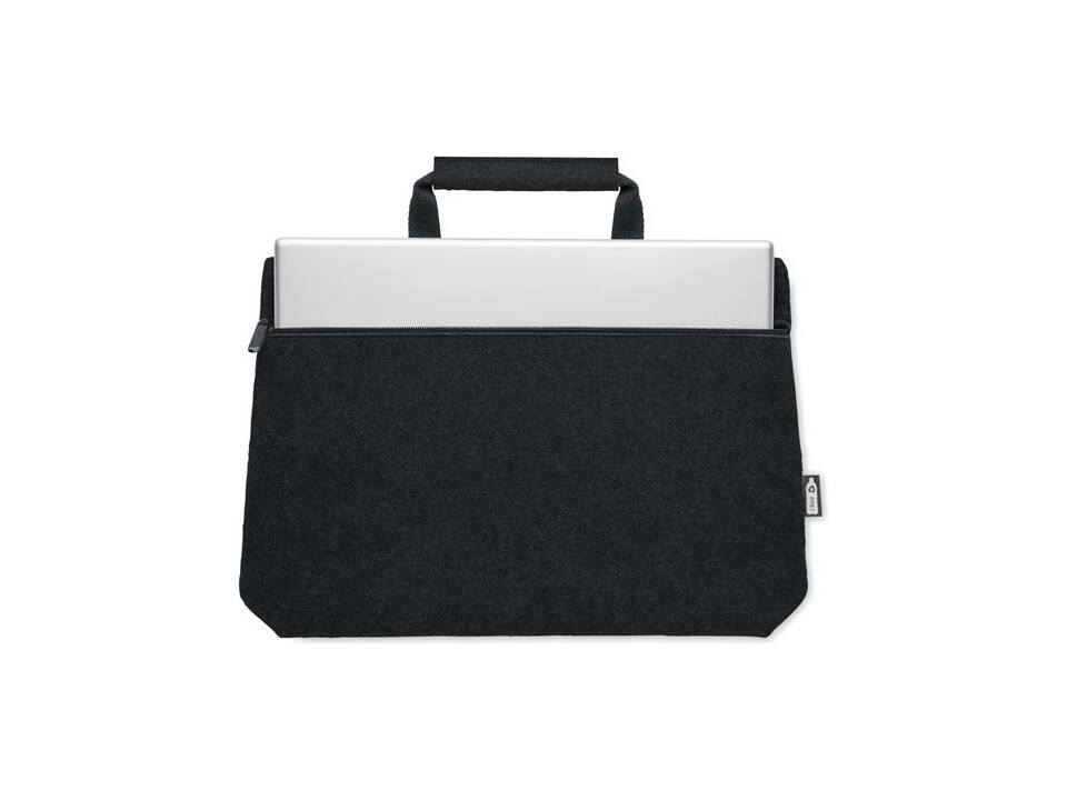 RPET felt zippered laptop bag 1