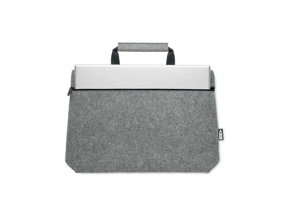 RPET felt zippered laptop bag 5