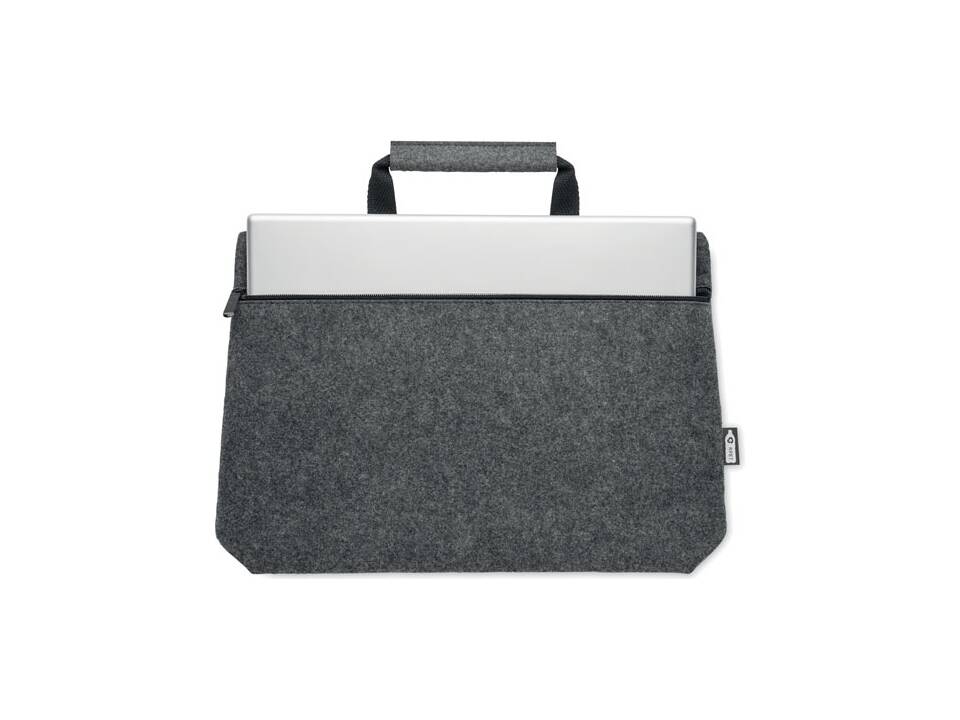 RPET felt zippered laptop bag 10