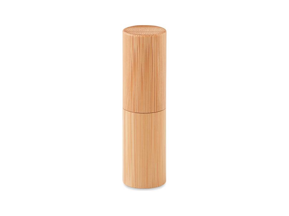 Lip balm in bamboo tube box 1