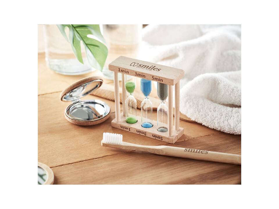 Set of 3 wooden sand timer 3