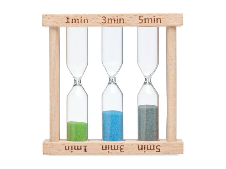 Set of 3 wooden sand timer 1