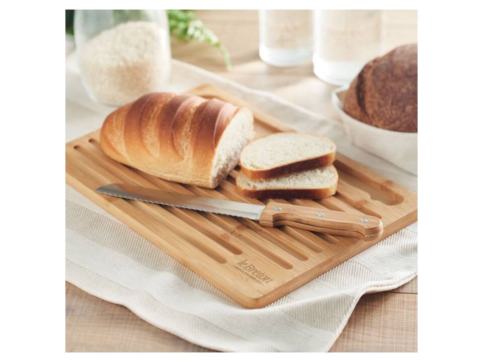 Bamboo cutting board set 2