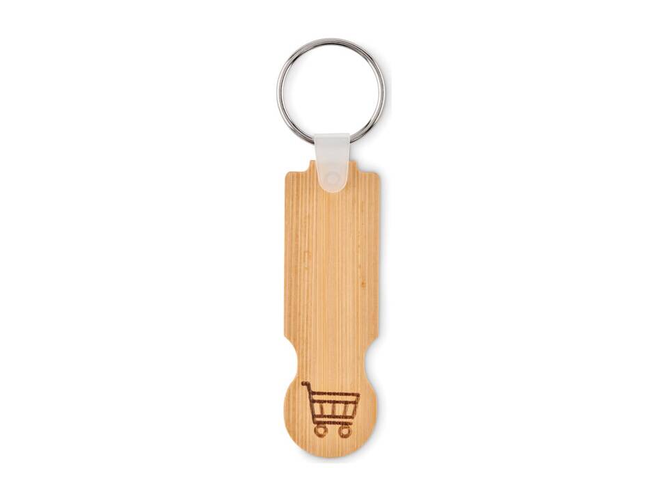 Bamboo euro token key ring 2