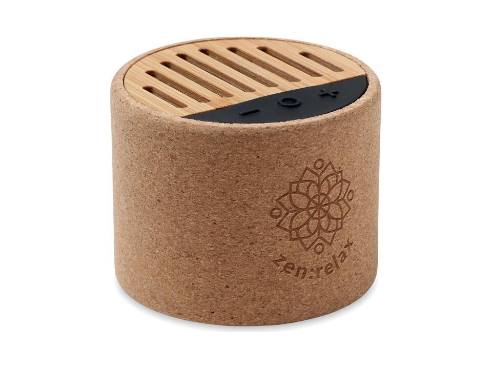 Round cork wireless speaker 2