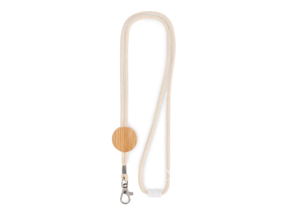 Cotton Lanyard with metal hook 2