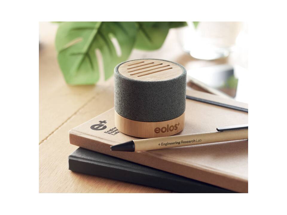 Bamboo RPET wireless speaker 1