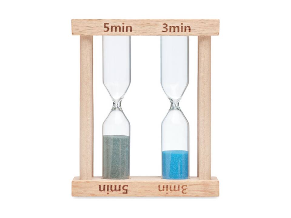 Set of 2 wooden sand timers 1