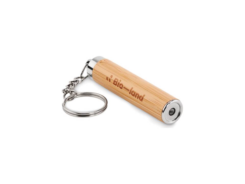 Mini bamboo torch with keyring 1