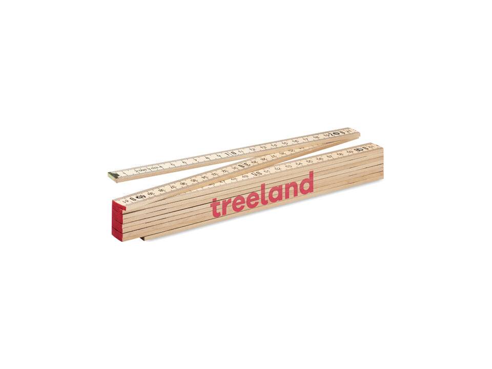Carpenter ruler in wood 2m 3