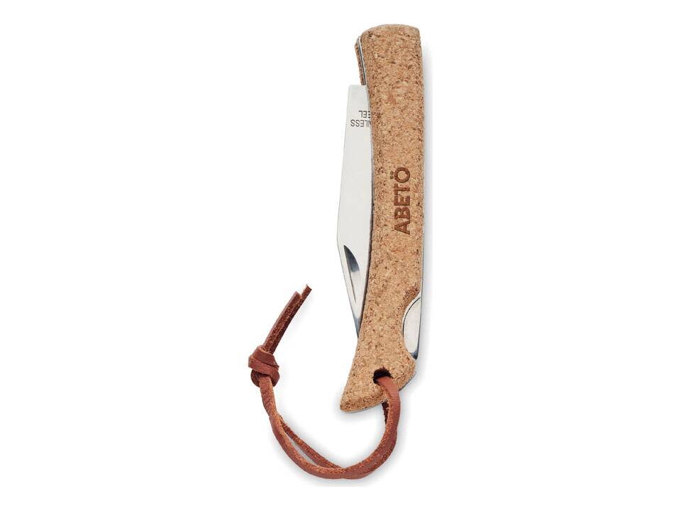 Foldable knife with cork 4
