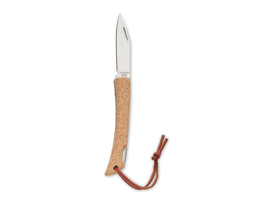 Foldable knife with cork 3