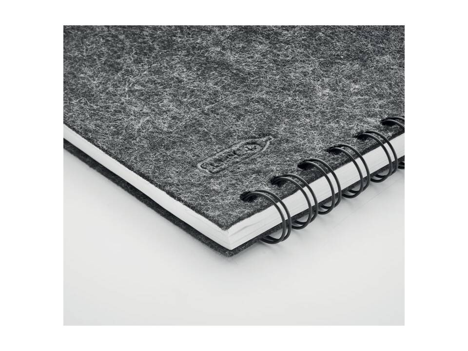 A5 RPET felt cover notebook 1