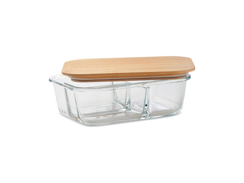 Glass lunch box with bamboo lid 5