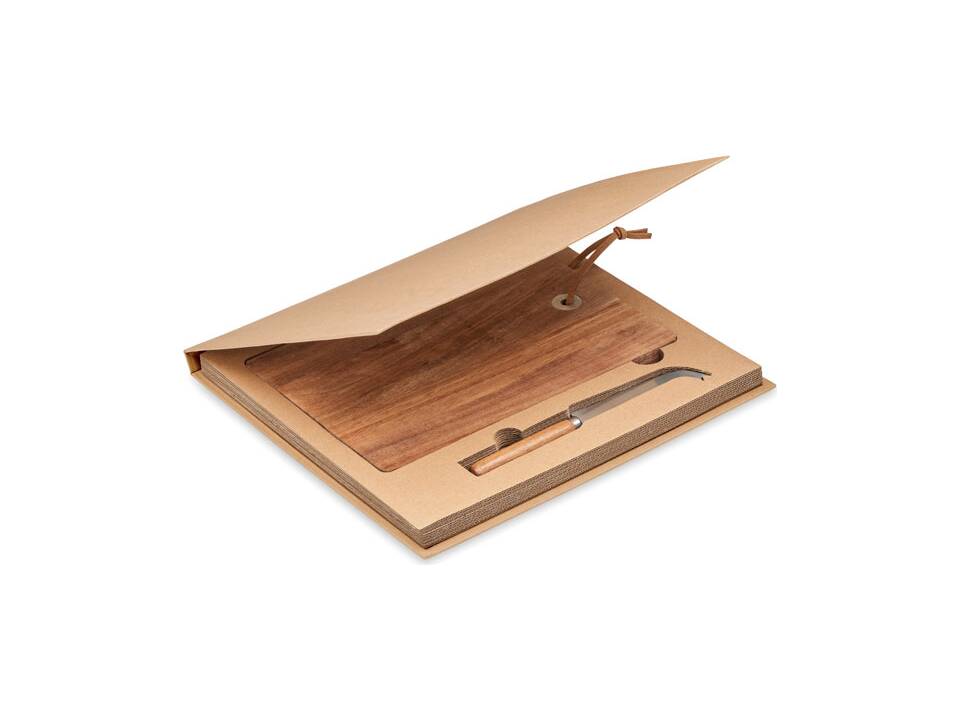 Acacia wood cheese board set 4