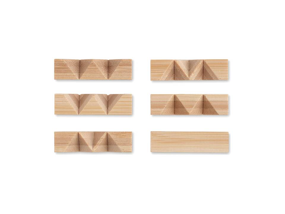 Bamboo brain teaser star shape 2