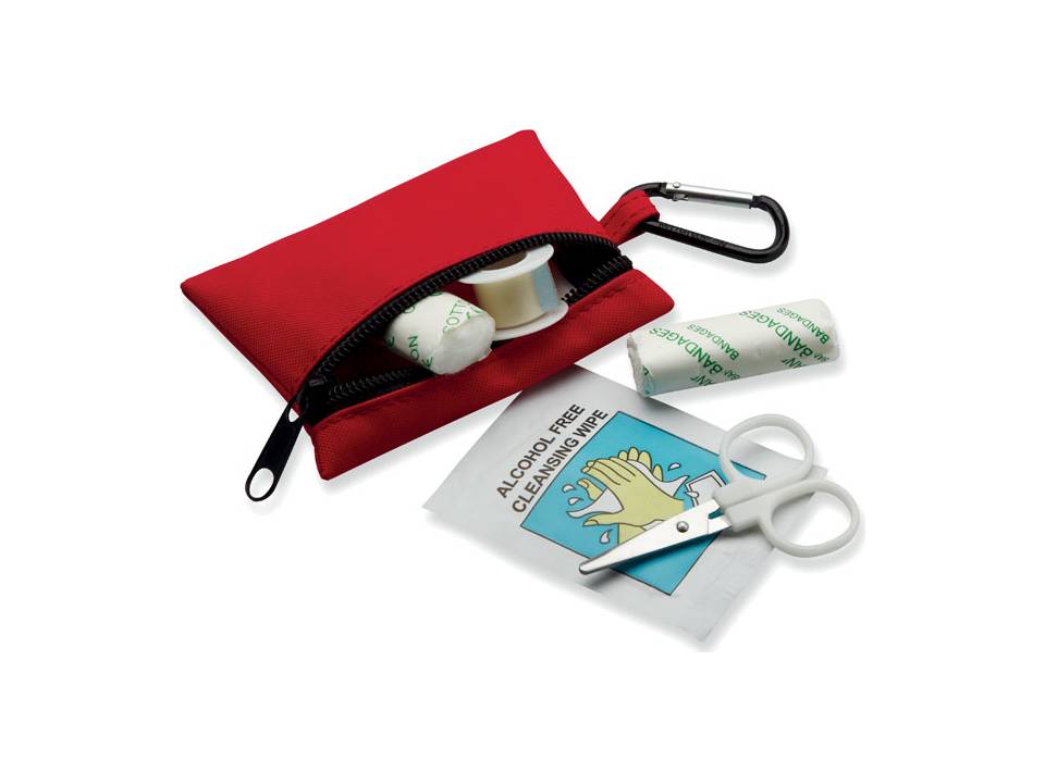 First aid kit with carabiner 2