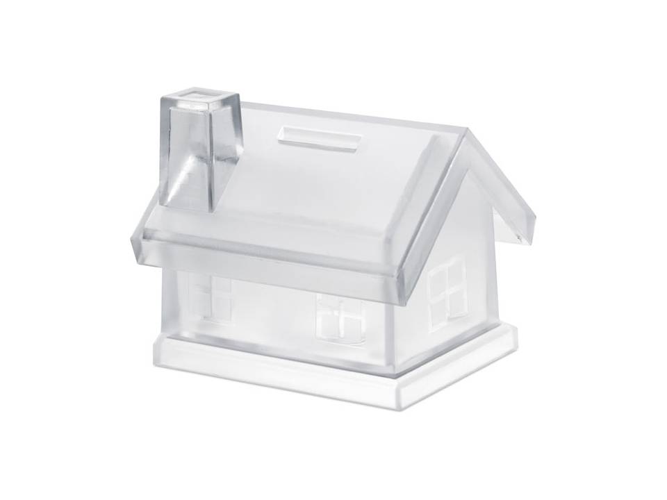 Plastic house coin bank 1