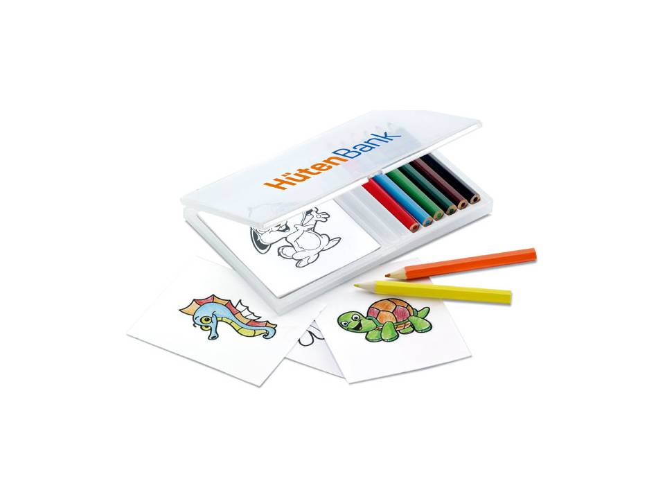 Wooden pencil colouring set 3