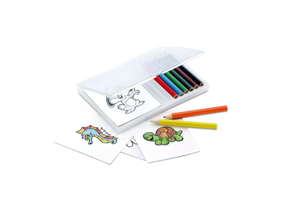 Wooden pencil colouring set 2