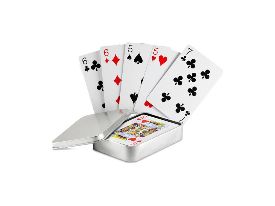 Playing cards in tin box 2
