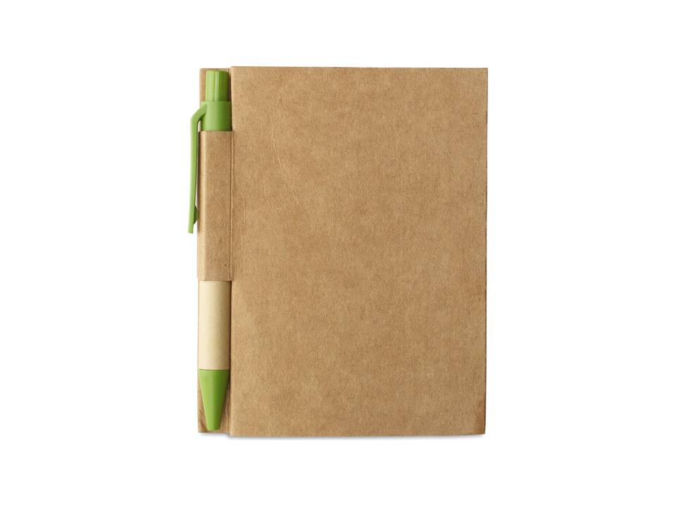 Memo note with mini recycled pen 1