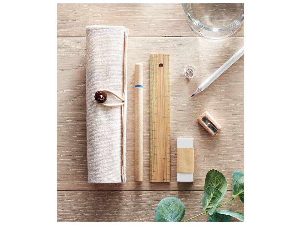 Stationary set in cotton pouch 1