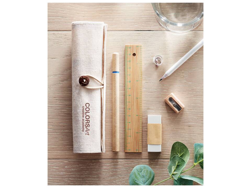 Stationary set in cotton pouch 4