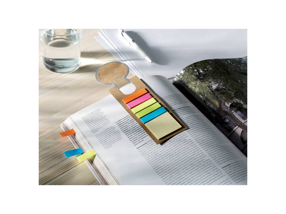 Bookmark with memo stickers 4