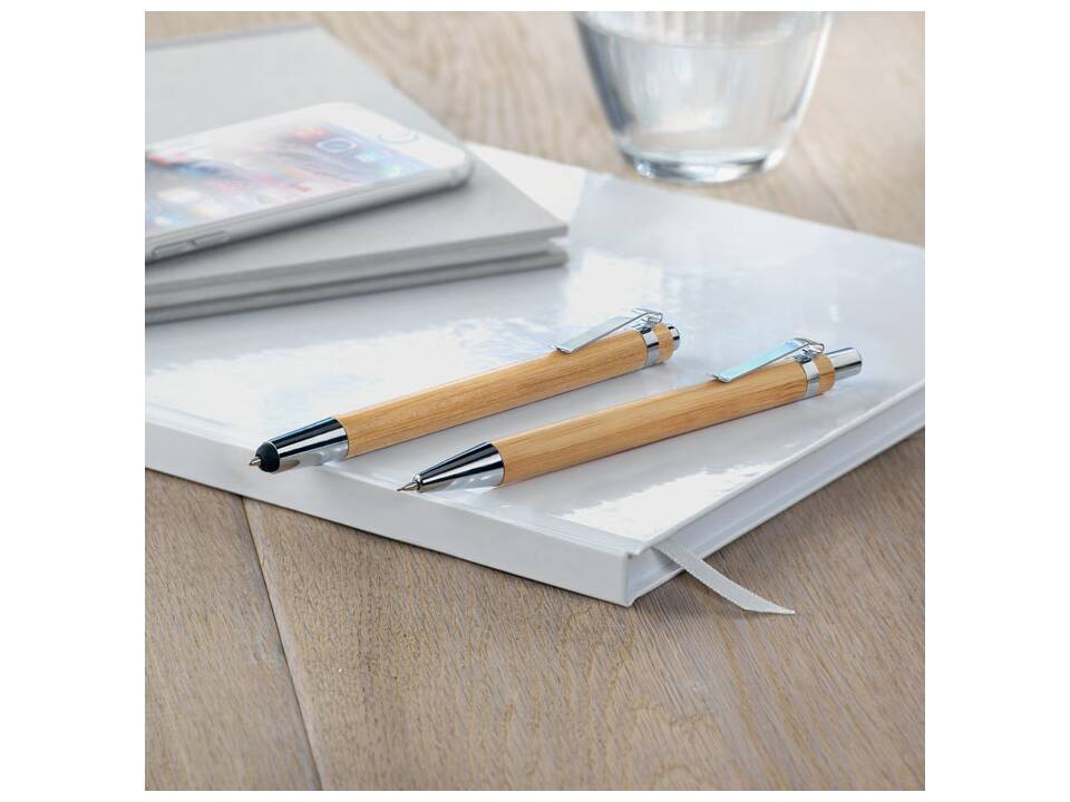 Bamboo pen and pencil set 7