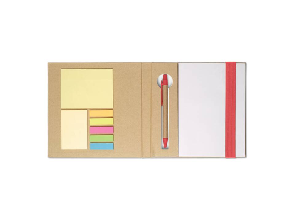 Notebook w/ sticky notes & pen 3