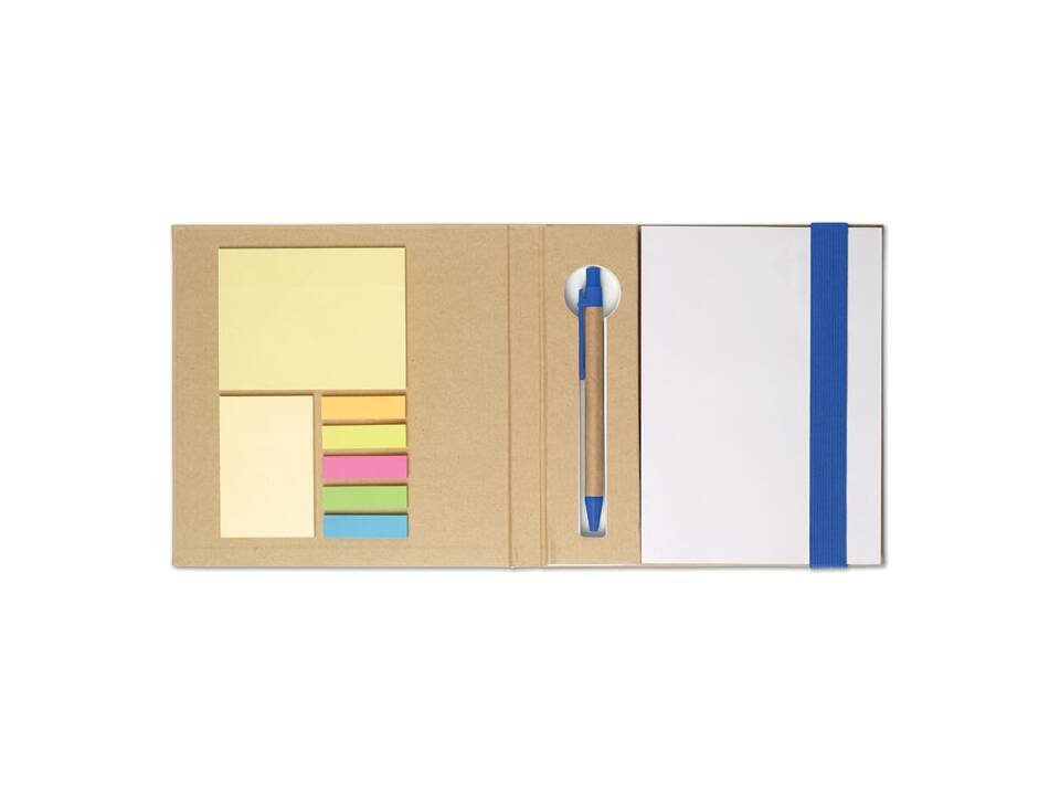 Notebook w/ sticky notes & pen 7