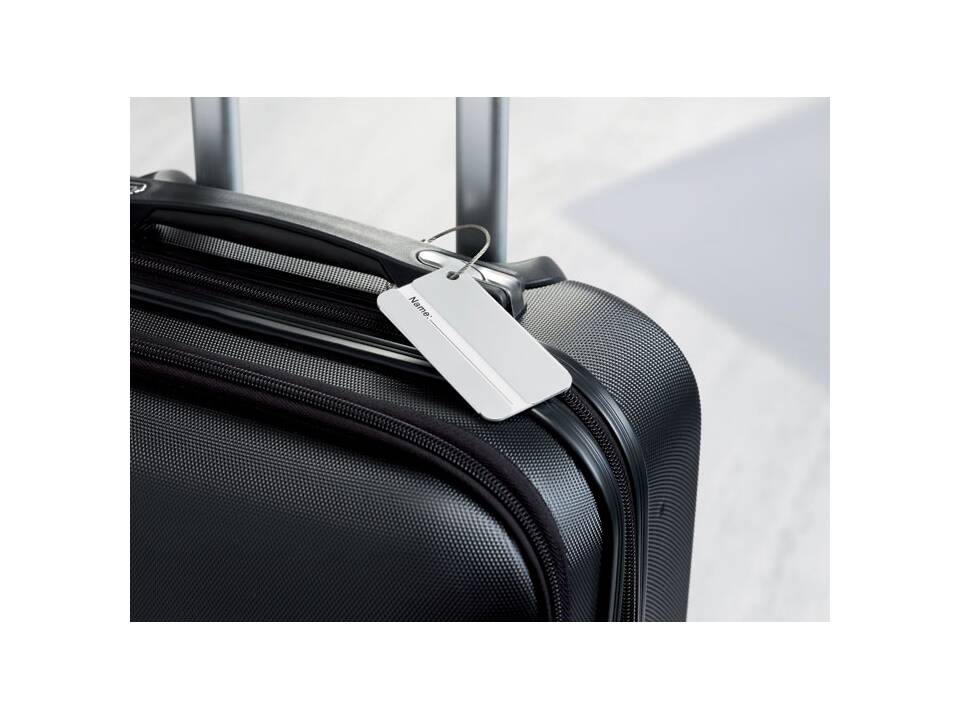 Aluminium luggage tag 1