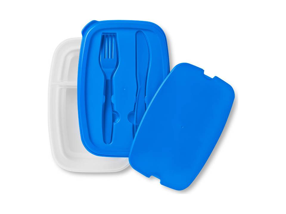 Lunch box with cutlery set 4