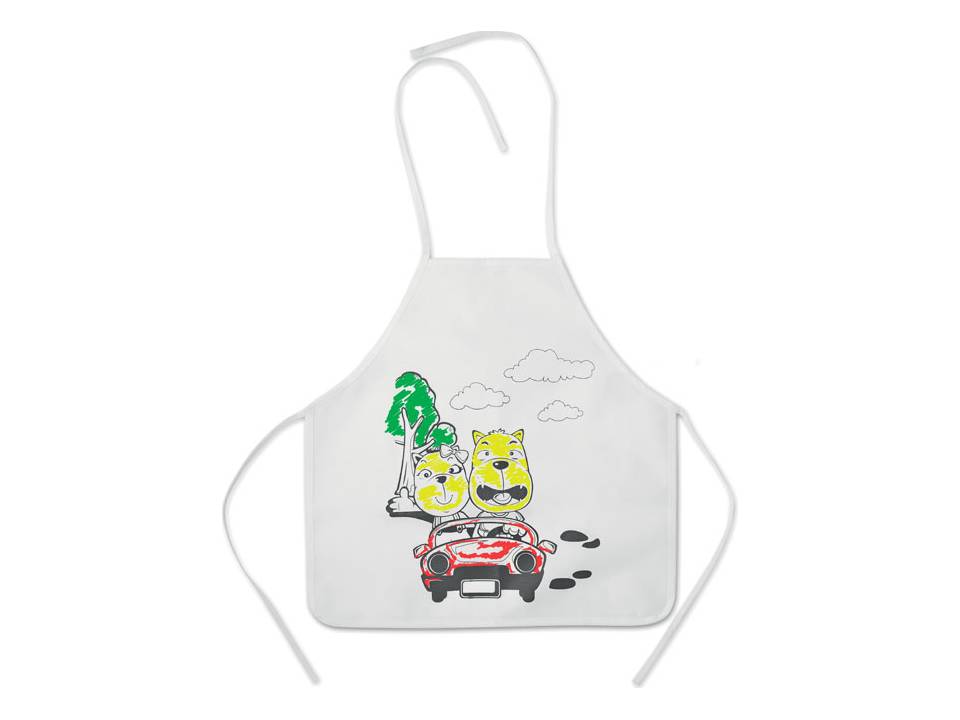 Kids apron with 4 markers 3