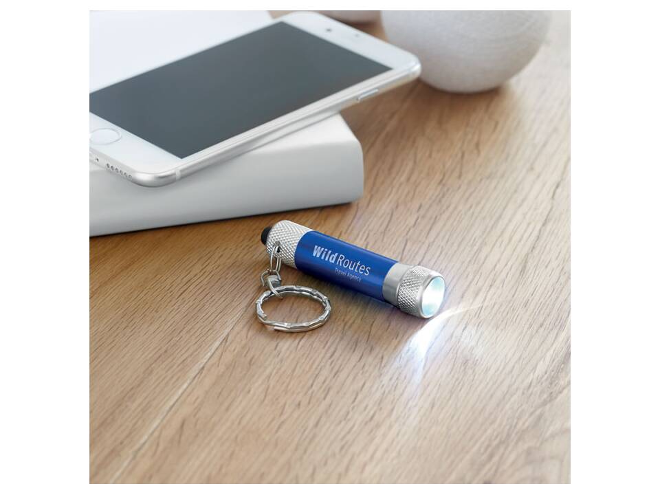 Aluminium torch with key ring 5