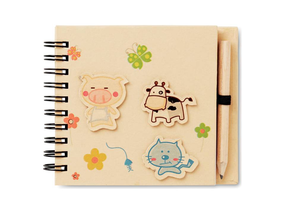 Children's notepad with pencil 4