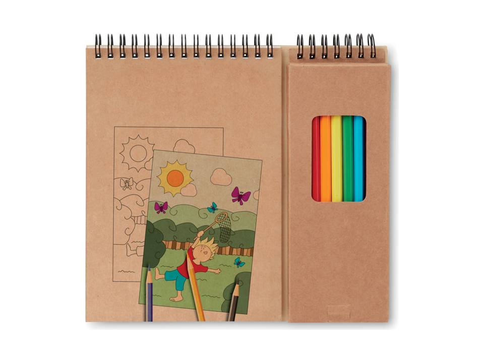 Colouring set with notepad 2
